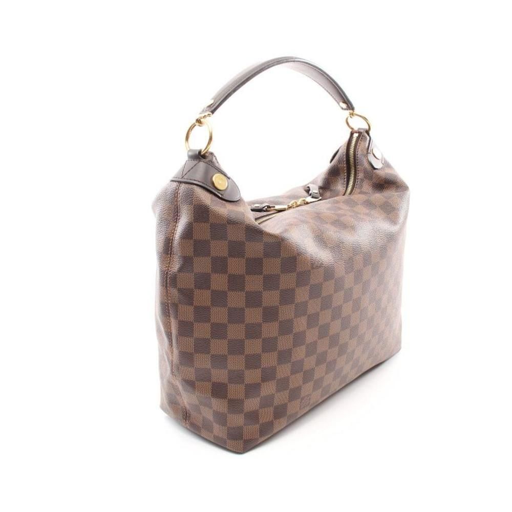 Louis Vuitton Duomo Hobo Damier Ebene One Shoulder Bag PVC Leather Brown